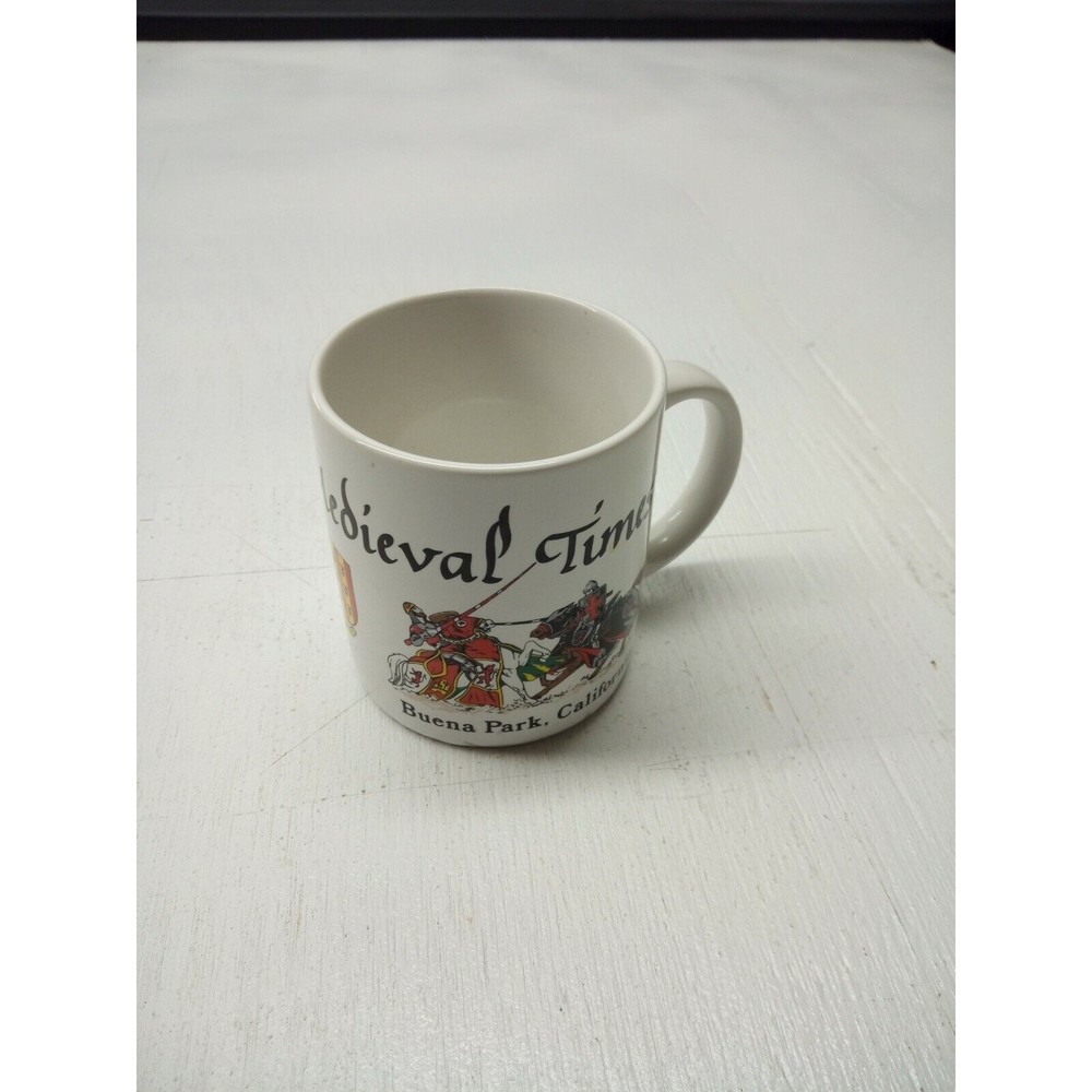 VTG 1980S MEDIEVAL TIMES BUENA PARK CALIFORNIA SOUVENIR MUG BRAND